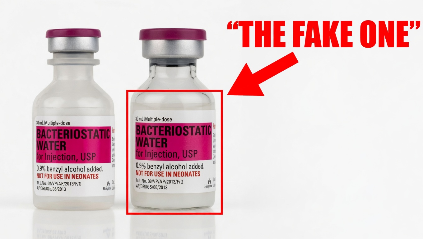 Counterfeit Bacteriostatic Water: How the Wrong Diluent Contaminates Research Peptides